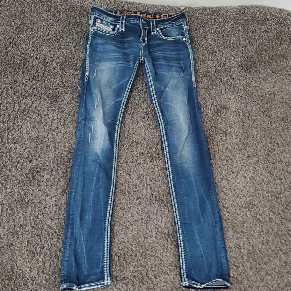 Rock Revival Nancy Straight Blingy Jeans